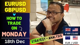 EURUSD Analysis MONDAY 18 DEC  GBPUSD Analysis MONDAY 18 DEC  EURUSD Strategy  GBPUSD Strategy [upl. by Bopp]