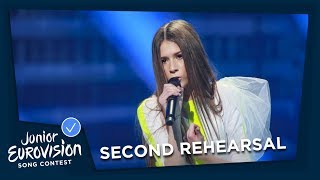 Roksana Węgiel  Anyone I Want To Be  Second Rehearsal  Poland 🇵🇱  Junior Eurovision 2018 [upl. by Shanie]