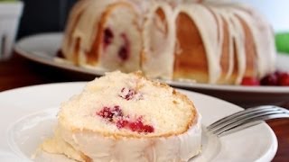 Yogurt Cranberry Cake with White Chocolate Icing Recipe Local Savour Kitchen [upl. by Yeldarb146]