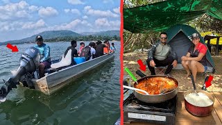 NO MEIO DO RIO BARCO QUEBRADO E CHEIO DE CRIANÇAS E OLHA OQUE EU FIZ PESCARIA E MOQUECA [upl. by Cirdec807]