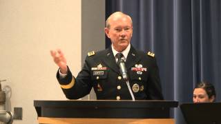 Army Gen Martin E Dempsey Chairman Joint Chiefs of Staff talks at End of Service Ceremony [upl. by Alcine]