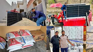 New House Ke Liye Solar Plates Aur Tiles Khareed Li [upl. by Cindee]