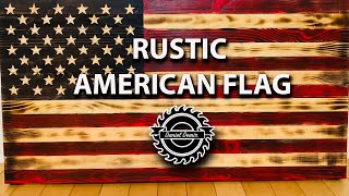 How to Build Rustic American Flag Colored DIY [upl. by Lorola]