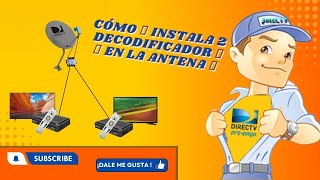 CÓMO 🔧 INSTALAR ✌️ DECODIFICADOR 📺📺 A LA ANTENA 📡 DE DIRECTV PREPAGO [upl. by Sherard553]