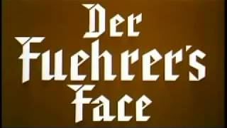 Donald Duck Nazi Episode with Prologue Speech der Fuehrers Face 1943 [upl. by Stranger]