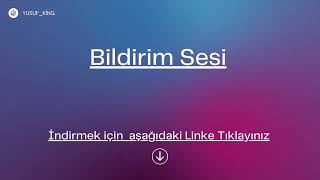 Telefon Bildirim Sesi  BildirimSesi [upl. by Auqinahs]