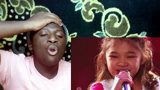 Angelica Hale gets GOLDEN BUZZER quotGIRL ON FIREquot CUTE REACTION [upl. by Franz]