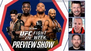 Fight Week UFC 270 Preview  Ngannou v Gane Moreno v Figueiredo [upl. by Edda387]