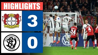 Leverkusen gegen Elversberg 3  0  HIGHLIGHTS amp GOALS  DFBPokal 202425 [upl. by Aliuqehs]