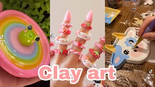 Clay compilation 🌴🌕💐💫🪐Tube tok [upl. by Westmoreland210]