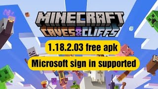 Minecraft pe 118203 apk free download  with Microsoft login [upl. by Waylon]