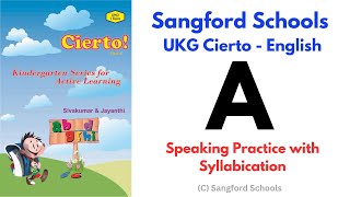 Sangford Schools Kindergarten English CiertoLetter A with Syllabication  SF127 [upl. by Azeel]