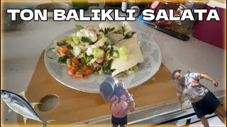 TON BALIKLI SALATA  çok sağlıklı [upl. by Ruelu]