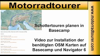 Fürs Bubenschottern oder Mädelschottern Offroad OSM Karteninstallation in Basecamp einfach erklärt [upl. by Packton]