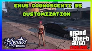 GTA 5 ONLINE ENUS COGNOSCENTI 55 CAR CUSTOMIZATION NEW DLC [upl. by Edualcnaej965]