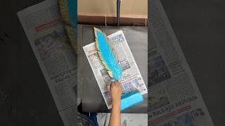 Beautiful Feather Artwork Craft Idea short reel youtubeshort viral trending artwork diycrafts [upl. by Strander]