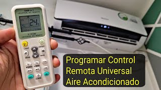 Configuración Control Remota Universal Aire Acondicionado  Programa Chunghop K 1028E Codigo [upl. by Haldas]