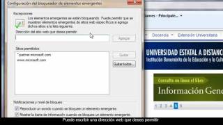 ¿Cómo configurar las ventanas emergentes en Internet Explorer 8 [upl. by Lseil692]