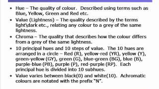 Munsell colour system [upl. by Eilime]