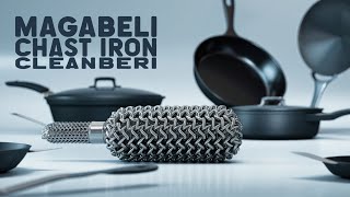 How to Use a Stainless Steel Chainmail Scrubber for Cast Iron Care [upl. by Yvon]