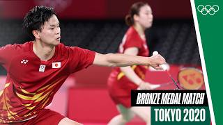 🇭🇰 🆚 🇯🇵 Mixed doubles 🏸 Badminton bronze medal match at Tokyo 2020 [upl. by Wardlaw]