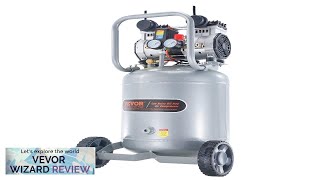 VEVOR 13 Gallon Air Compressor 2HP 46 SCFM90PSI Oil Free Air Compressor Review [upl. by Latsyrk]