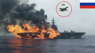 13 Minutes ago Russian aircraft carrier carrying 75 North Korean fighter jets destroyed by US F16 [upl. by Limaa447]