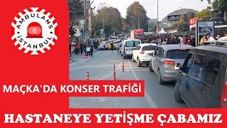 Maçka Konser Trafiği ambulance news automobile youtube police Ambulans İstanbul [upl. by Aihsas]