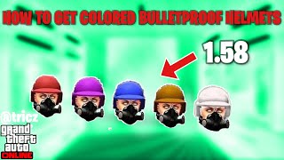 LAST CHANCEHow to get COLORED BULLETPROOF HELMETS in GTA 5 OnlineAFTER PATCH 158tricz [upl. by Goren]