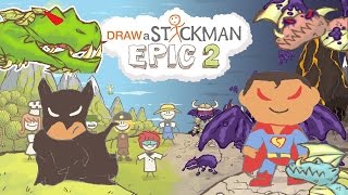 BATMAN ALL BOSS FIGHT Draw a Stickman Epic 2 [upl. by Jeffers]