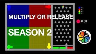 Multiply or Release  Season 2  Marble race in Algodoo [upl. by Kceb]