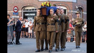 Lying in state of an unknown Australian soldierPlechtigheid voor een onbekende Australische soldaat [upl. by Asabi]