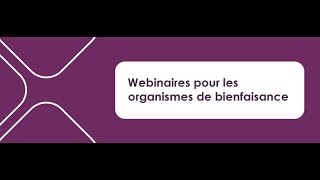 Registres comptables pour les organismes de bienfaisance et les OSNA [upl. by Nehepts454]