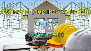 EstnCost amp Valuation Tamil 32 Detailed Estimate Resid Buildg  1  Diploma Civil [upl. by Assilev]