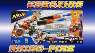 Nerf RhinoFire Unboxing deutschgerman [upl. by Notseh]