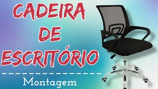 CADEIRA ESCRITÓRIO GIRATÓRIA COM ENCOSTO Conthey unboxing e review  N2232356 [upl. by Ensign387]