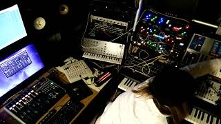 Jamming with Yamaha CS15 Moog Source and Friends [upl. by Axe]