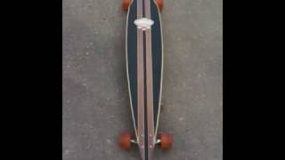 GampS fibreflex 44 pintail longboard with seismic 73mm speed [upl. by Nosnarb697]