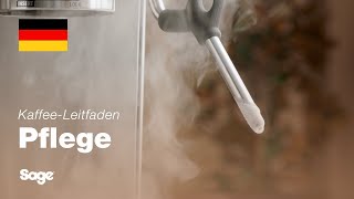 The Barista Express™  Reinigen des Dampfstabs für perfekt texturierte Milch  Sage Appliances DE [upl. by Aihseyn]