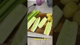 Alkaline AntiCancer Juice Recipe 🥒 🥝 🌱 🍋‍🟩 food health natural [upl. by Sedecrem]