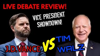 JD VANCE VS TIM WALZ DEBATE REVIEW THEN OPEN DISCORD PANEL SNORESTREAM TUESDAY [upl. by Leen]