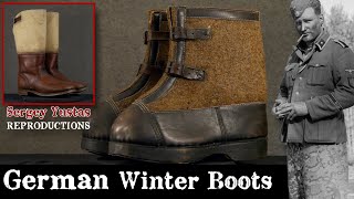 German WWII Winter Boots and Reproductions made by Sergey [upl. by Acinorehs591]