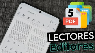 5 Mejores lectores y Editores de PDF para ANDROID Gratuitos 2021 sin marca de agua [upl. by Lennej844]