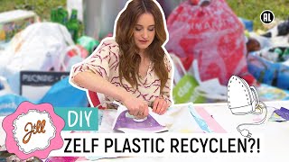 🛍️🥪 Jill maakt een herbruikbaar lunchzakje van oude plastic tasjes♻️ [upl. by Aerehs]