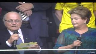 Dilma vaiada na abertura da Copa das Confederações [upl. by Ttenneb817]