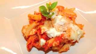 Vegetarian Ziti Recipe  With Fresh Mozzarella and Ricotta cheese [upl. by Sanchez]