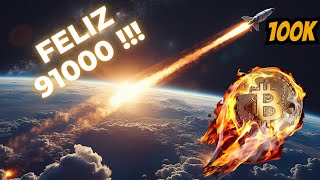 ¡FELICES 91K 🎉 100K Más Cerca de lo que Esperan 🚀 Análisis de Bitcoin HOY 🔥 [upl. by Sidman]