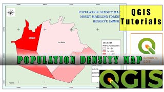 Population Density Map in QGIS [upl. by Kendricks]