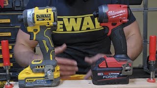 Dewalt DCF860 vs Milwaukee Gen 4 Forge vs Powerstack 1 clear winner [upl. by Eulalie]