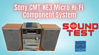 Sony CMTNE3 Micro Hifi System Sound Test [upl. by Htbazile]